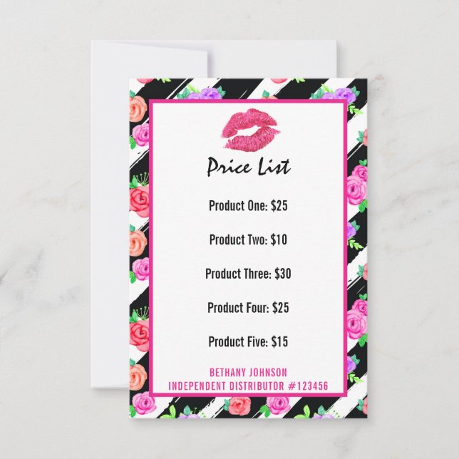 Lipstick Distributor Price List Glam Rose Kiss (Front)
