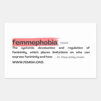 Lipstick FEMMEPHOBIA Sticker