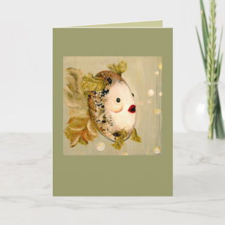 Lipstick fish card