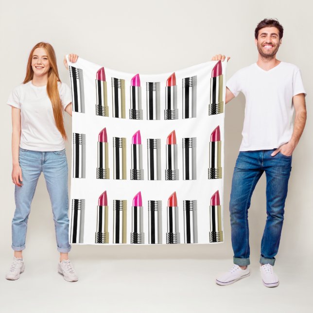 Lipstick Fleece Blanket (In Situ)