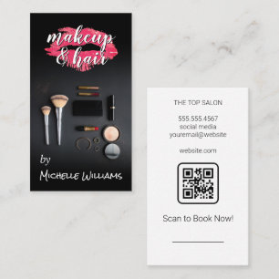 Lipstick Kiss   Make Up Tools Business Card