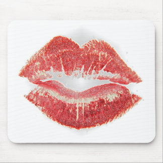 lipstick kiss mouse mat