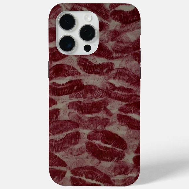 Lipstick Kiss Print Phone Case (Back)