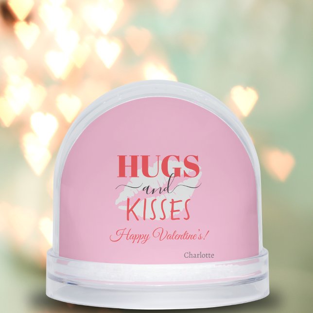 Lipstick Kiss Romantic Unique Gift for Him Snowglobe (Funny Gifts For Husband Or Wife VDay Red Lips Snow Globes)