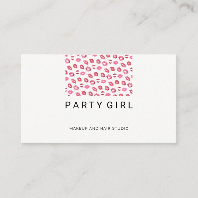 Lipstick Kiss / Salon Business Card (Front)