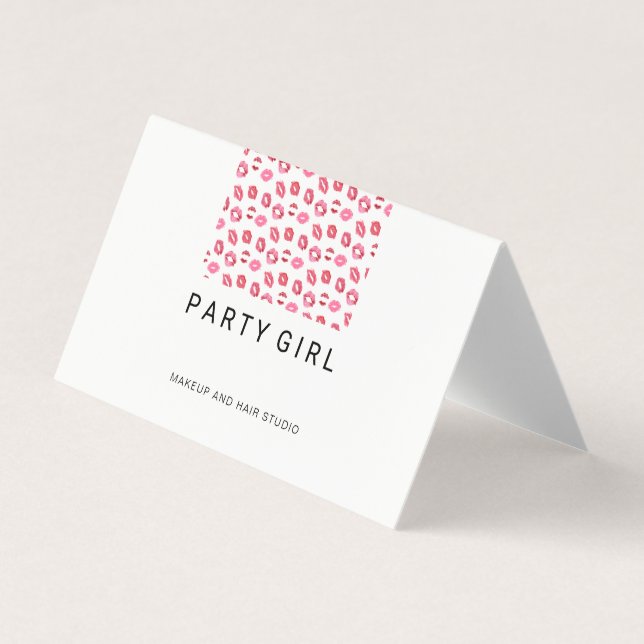 Lipstick Kiss / Salon Business Card (Front)