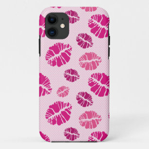 Lipstick Kiss Shape Print Pattern iPhone 11 Case