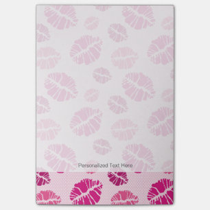 Lipstick Kiss Shape Print Pattern Post-it Notes