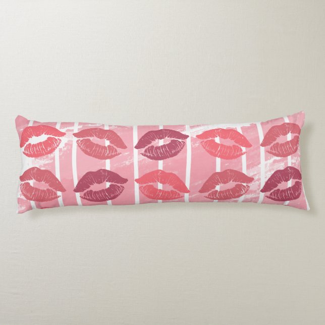 Lipstick Kisses Body Cushion (Back)