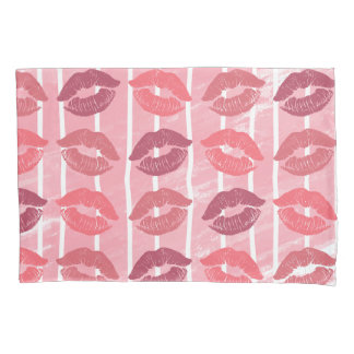 Lipstick Kisses Pillowcase