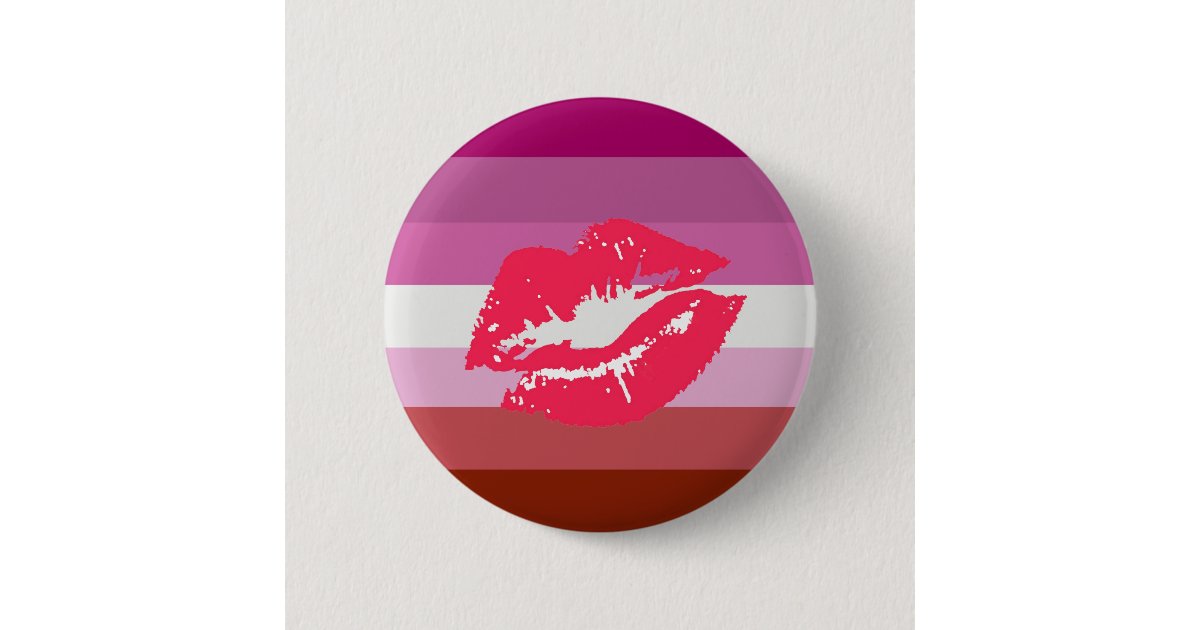 Lipstick Lesbian Flag 6 Cm Round Badge Zazzle