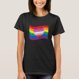 Lipstick Lesbian Heart Lgbtq Gay Rights Proud Prid T-Shirt