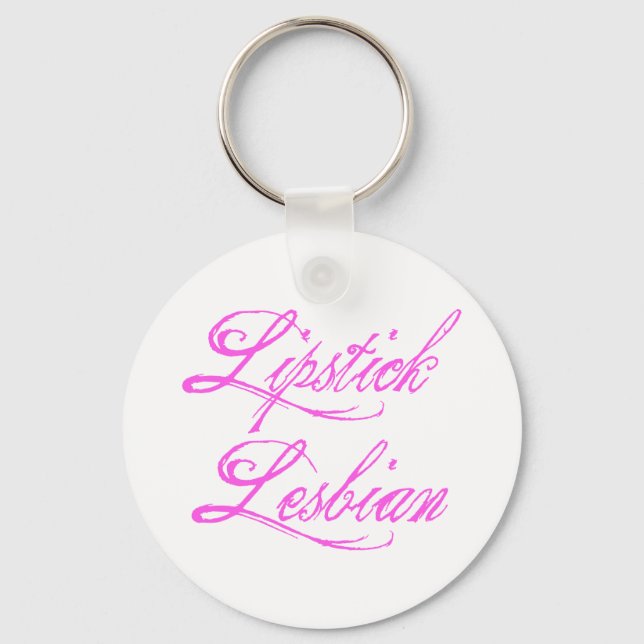 Lipstick Lesbian Key Ring (Front)