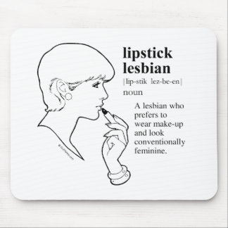 LIPSTICK LESBIAN MOUSE MAT