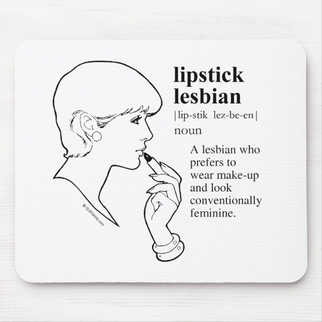 LIPSTICK LESBIAN MOUSE MAT (Front)
