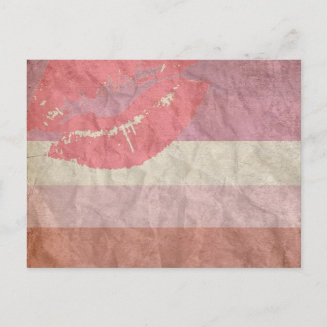 LIPSTICK LESBIAN POSTCARD (Front)