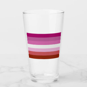 Lipstick Lesbian Pride Colours - Glass