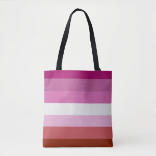 Lipstick Lesbian Pride Colours - Tote Bag