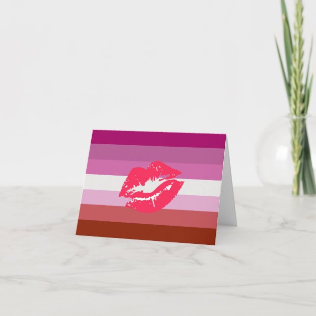 Lipstick Lesbian Pride Flag Announcement (Front)