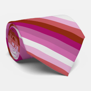 Lipstick Lesbian Pride flag Tie
