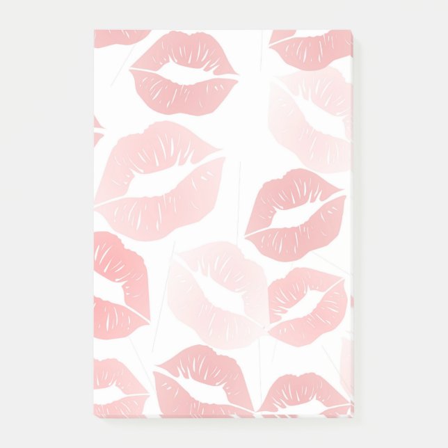 Lipstick Lips Post-it Notes (Front)