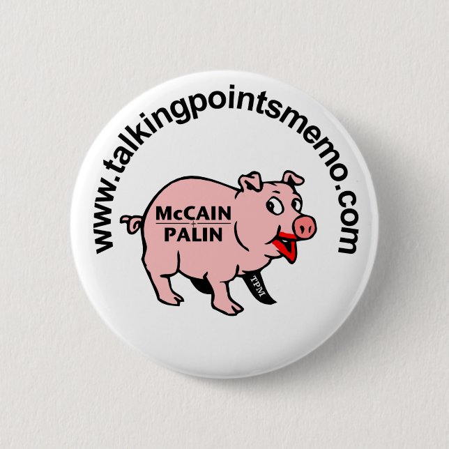 Lipstick on a Pig 6 Cm Round Badge (Front)