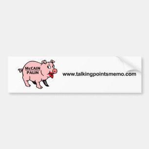 Lipstick on a Pig Bumper Sticker