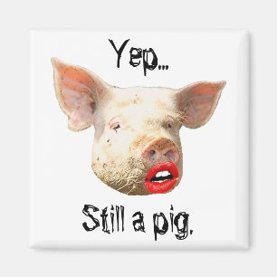 Lipstick on a Pig Magnet