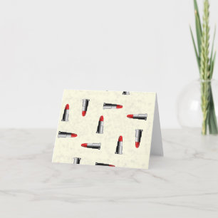lipstick pattern card