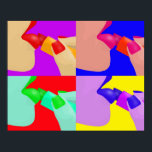 Lipstick - pop art poster<br><div class="desc">A beautiful and original pop art. that will give a splash of colour to your house or office.</div>