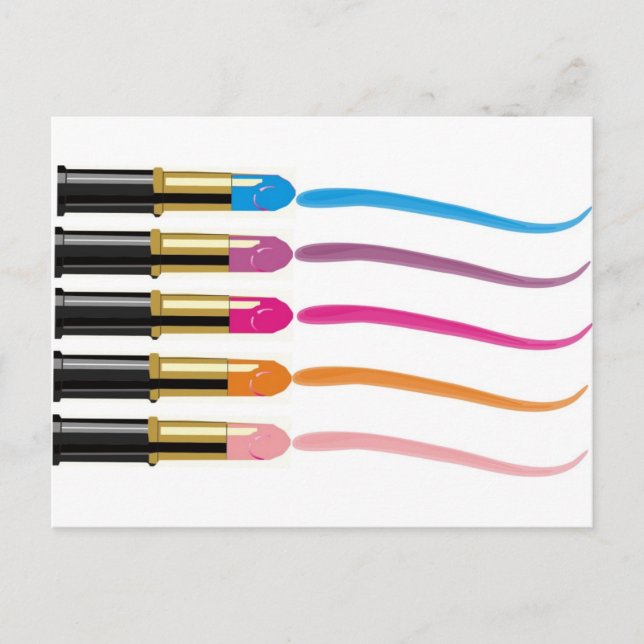 lipstick print postcard (Front)