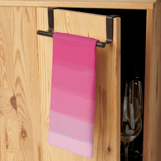 Lipstick: Shades of Pink  Tea Towel (Thirds Fold)