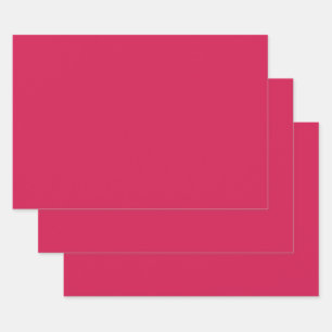 Lipstick (solid colour) Crimson Wrapping Paper Sheet