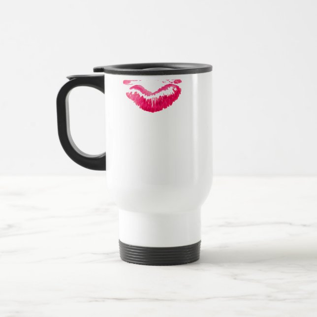 Lipstick stain travel mug (Left)