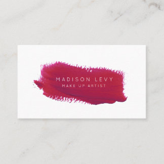 Lipstick Swatch Make Up Artist Beautician Beauty Appointment Card