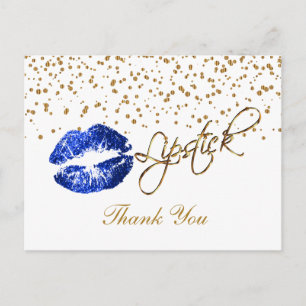 Lipstick - Thank you Postcard