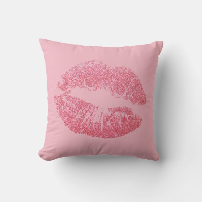 Lipstick Throw Pillow 16" x 16" (Front)