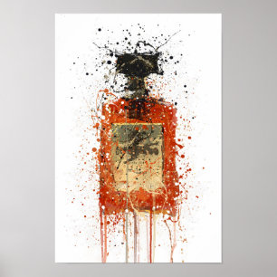 Liqueur Bottle Wall Art Print 'Almond'