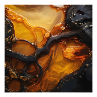 Liquid amber photo print