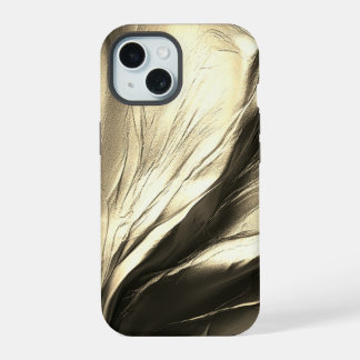 Liquid Antique Gold Paint Texture iPhone 15 Case