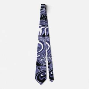 Liquid Art Marble Modern Minimalist Tie
