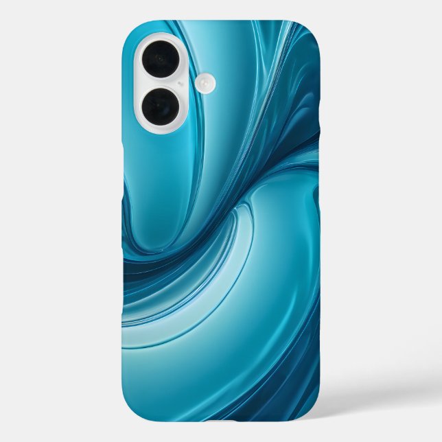 Liquid Blue Energy – Abstract Flow Design Case-Mate iPhone Case (Back)