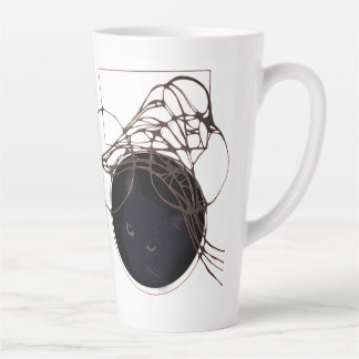 Liquid Blue Reverie — Contemporary Art Collection Latte Mug