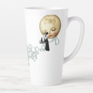 Liquid Blue Reverie — Contemporary Art Collection Latte Mug