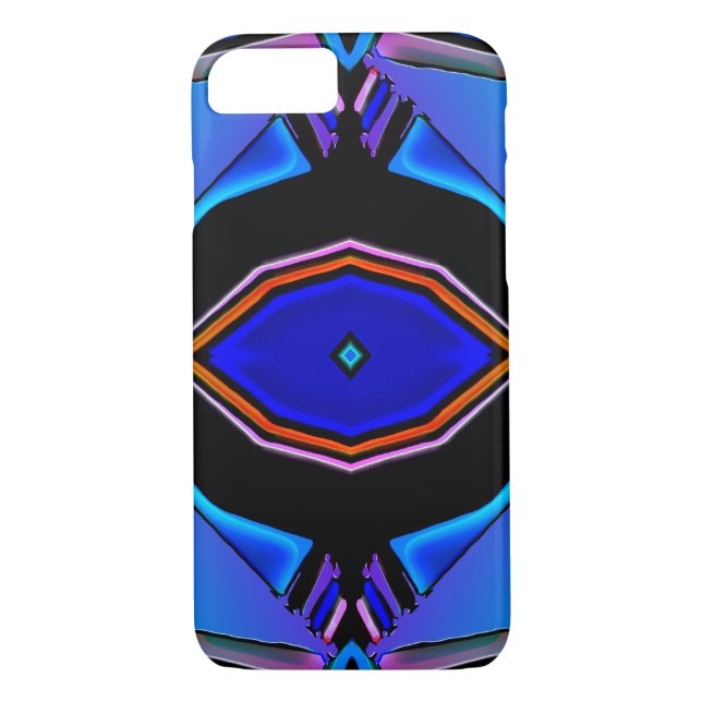 Liquid Blues Geometrical Design Case-Mate iPhone Case (Back)
