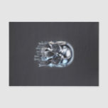 Liquid Chrome Silver Drip Skull Halloween Party Tissue Paper<br><div class="desc">Liquid Chrome Silver Drip Skull Tissue Paper</div>