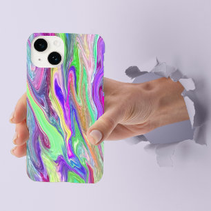 Liquid Colour Abstract Swirl Case-Mate iPhone 14 Case