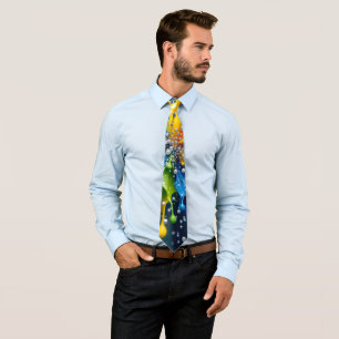 Liquid Colour Explosion Necktie