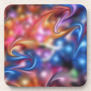 Liquid Colours Set of Cork Coasters