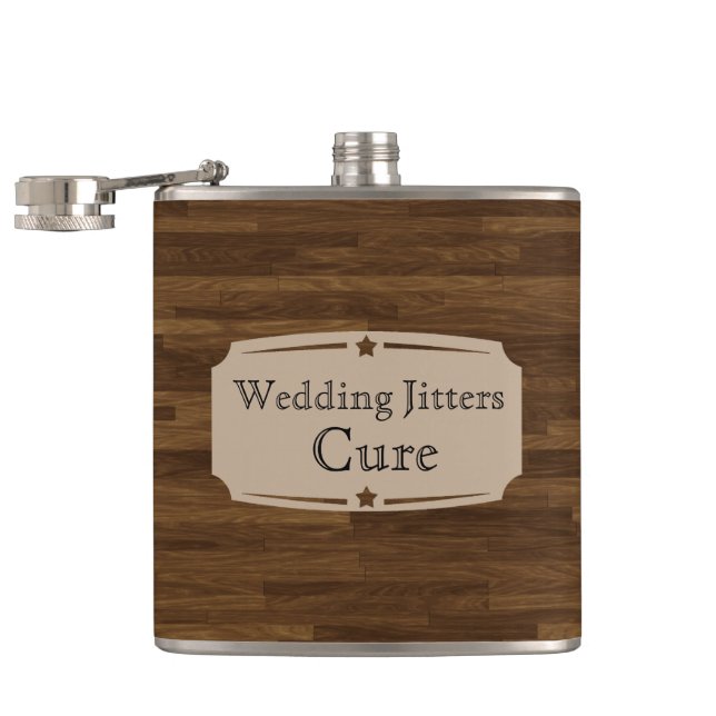 Liquid Courage Wedding Jitters Cure Hip Flask (Opened)
